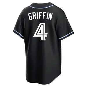 Alfredo Griffin Toronto Blue Jays Replica Fashion Out Jersey - Black