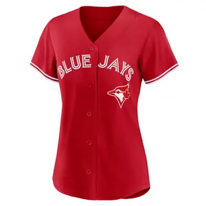 Andres Gimenez Toronto Blue Jays Women's Replica Canada Day Jersey - Red