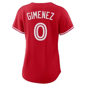 Andres Gimenez Toronto Blue Jays Women's Replica Canada Day Jersey - Red
