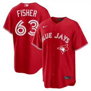 Braydon Fisher Toronto Blue Jays Replica Canada Day Jersey - Red
