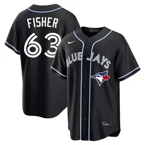 Braydon Fisher Toronto Blue Jays Replica Fashion Out Jersey - Black