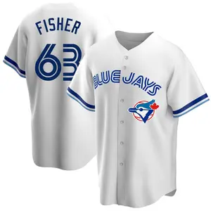 Braydon Fisher Toronto Blue Jays Youth Replica Home Cooperstown Collection Jersey - White