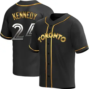 Buddy Kennedy Toronto Blue Jays Replica Alternate Jersey - Black Golden