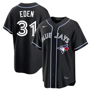 Cam Eden Toronto Blue Jays Youth Replica Fashion Out Jersey - Black