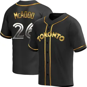 Charles McAdoo Toronto Blue Jays Replica Alternate Jersey - Black Golden