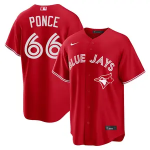 Cody Ponce Toronto Blue Jays Replica Canada Day Jersey - Red