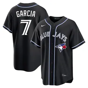 Damaso Garcia Toronto Blue Jays Replica Fashion Out Jersey - Black
