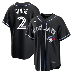 Danny Ainge Toronto Blue Jays Youth Replica Fashion Out Jersey - Black