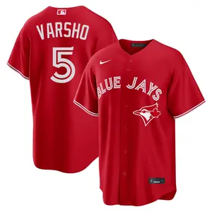 Daulton Varsho Toronto Blue Jays Youth Replica Canada Day Jersey - Red