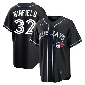 Dave Winfield Toronto Blue Jays Replica Fashion Out Jersey - Black