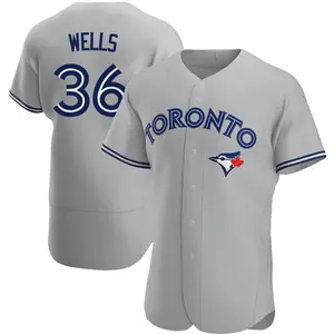 David Wells Toronto Blue Jays Authentic Road Jersey - Gray