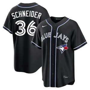 Davis Schneider Toronto Blue Jays Replica Fashion Out Jersey - Black