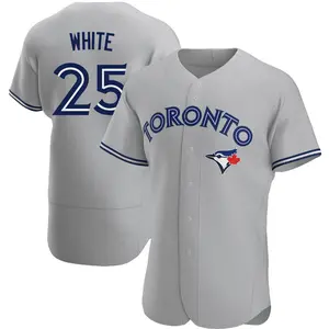 Devon White Toronto Blue Jays Authentic Gray Road Jersey - White