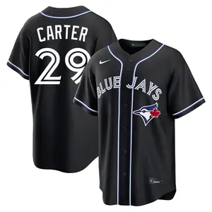Joe Carter Toronto Blue Jays Replica Fashion Out Jersey - Black