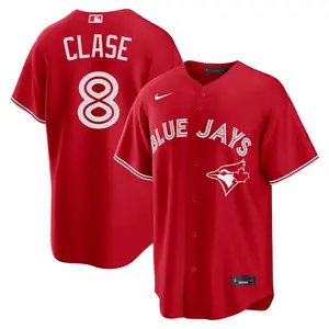 Jonatan Clase Toronto Blue Jays Youth Replica Canada Day Jersey - Red