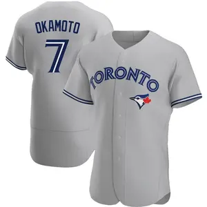Kazuma Okamoto Toronto Blue Jays Authentic Road Jersey - Gray