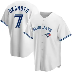 Kazuma Okamoto Toronto Blue Jays Replica Home Jersey - White