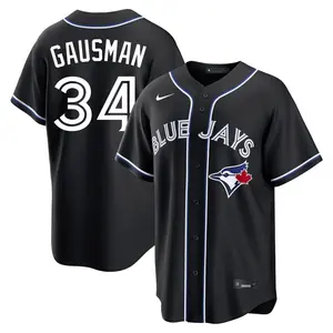 Kevin Gausman Toronto Blue Jays Youth Replica Fashion Out Jersey - Black
