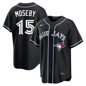Lloyd Moseby Toronto Blue Jays Youth Replica Fashion Out Jersey - Black