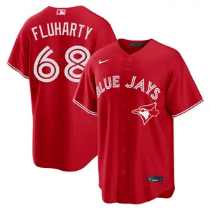 Mason Fluharty Toronto Blue Jays Replica Canada Day Jersey - Red