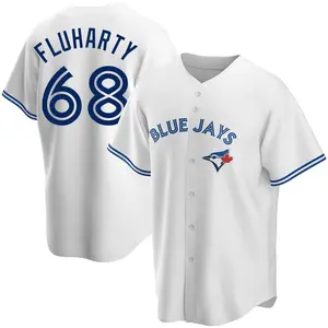 Mason Fluharty Toronto Blue Jays Youth Replica Home Jersey - White