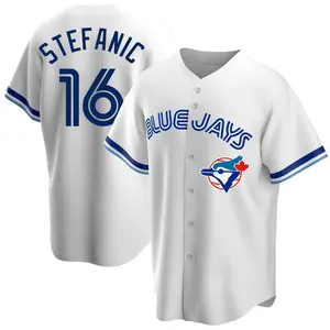 Michael Stefanic Toronto Blue Jays Replica Home Cooperstown Collection Jersey - White
