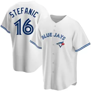 Michael Stefanic Toronto Blue Jays Replica Home Jersey - White
