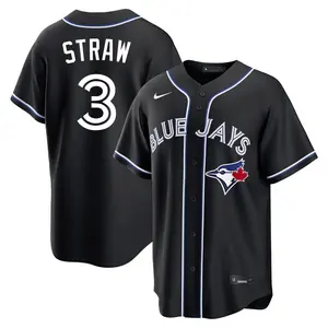 Myles Straw Toronto Blue Jays Replica Fashion Out Jersey - Black