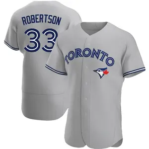Nick Robertson Toronto Blue Jays Authentic Road Jersey - Gray