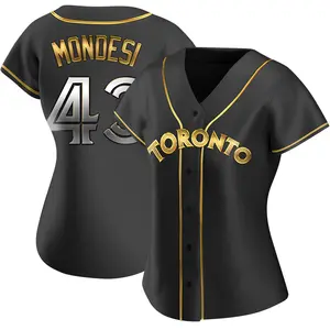 Raul Mondesi Toronto Blue Jays Women's Replica Alternate Jersey - Black Golden