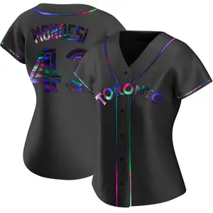 Raul Mondesi Toronto Blue Jays Women's Replica Alternate Jersey - Black Holographic