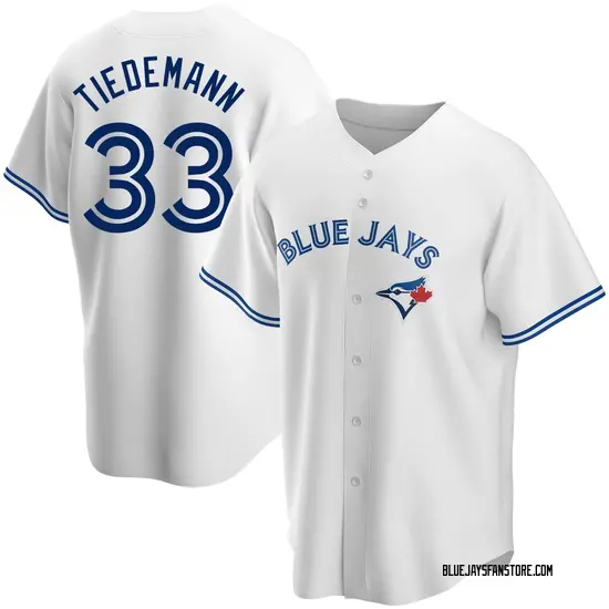 Ricky Tiedemann Toronto Blue Jays Replica Home Jersey - White