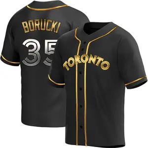 Ryan Borucki Toronto Blue Jays Replica Alternate Jersey - Black Golden