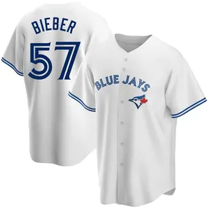 Shane Bieber Toronto Blue Jays Replica Home Jersey - White