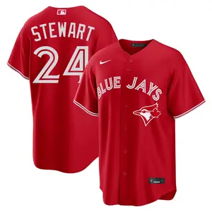 Shannon Stewart Toronto Blue Jays Replica Canada Day Jersey - Red
