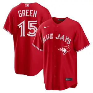 Shawn Green Toronto Blue Jays Youth Replica Red Canada Day Jersey - Green