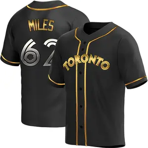 Spencer Miles Toronto Blue Jays Replica Alternate Jersey - Black Golden