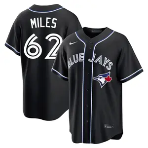 Spencer Miles Toronto Blue Jays Replica Fashion Out Jersey - Black