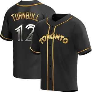 Spencer Turnbull Toronto Blue Jays Replica Alternate Jersey - Black Golden