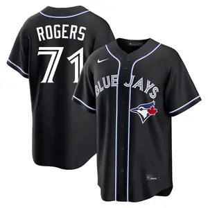 Tyler Rogers Toronto Blue Jays Replica Fashion Out Jersey - Black