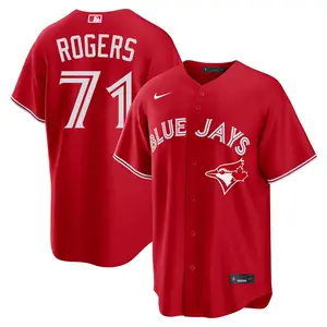 Tyler Rogers Toronto Blue Jays Youth Replica Canada Day Jersey - Red