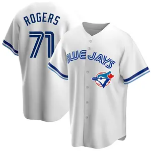 Tyler Rogers Toronto Blue Jays Youth Replica Home Cooperstown Collection Jersey - White