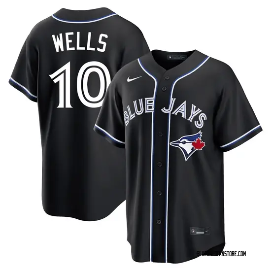 Vernon Wells Toronto Blue Jays Replica Fashion Out Jersey - Black