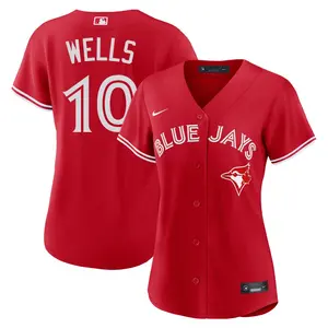 Vernon Wells Toronto Blue Jays Women's Replica Canada Day Jersey - Red