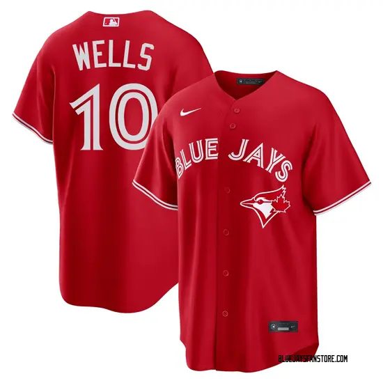 Vernon Wells Toronto Blue Jays Youth Replica Canada Day Jersey - Red