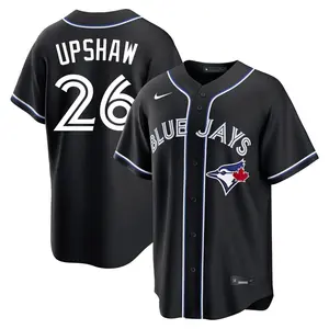 Willie Upshaw Toronto Blue Jays Replica Fashion Out Jersey - Black